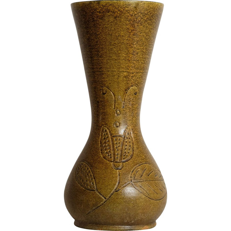 vase vintage à décor
