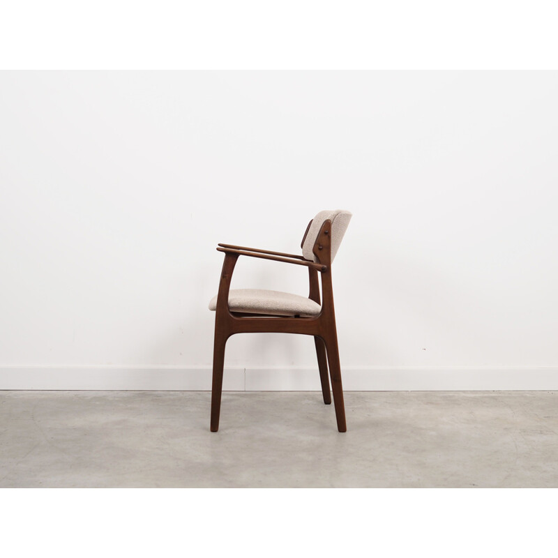 Walnut vintage chair by Erik Buch, 1960s