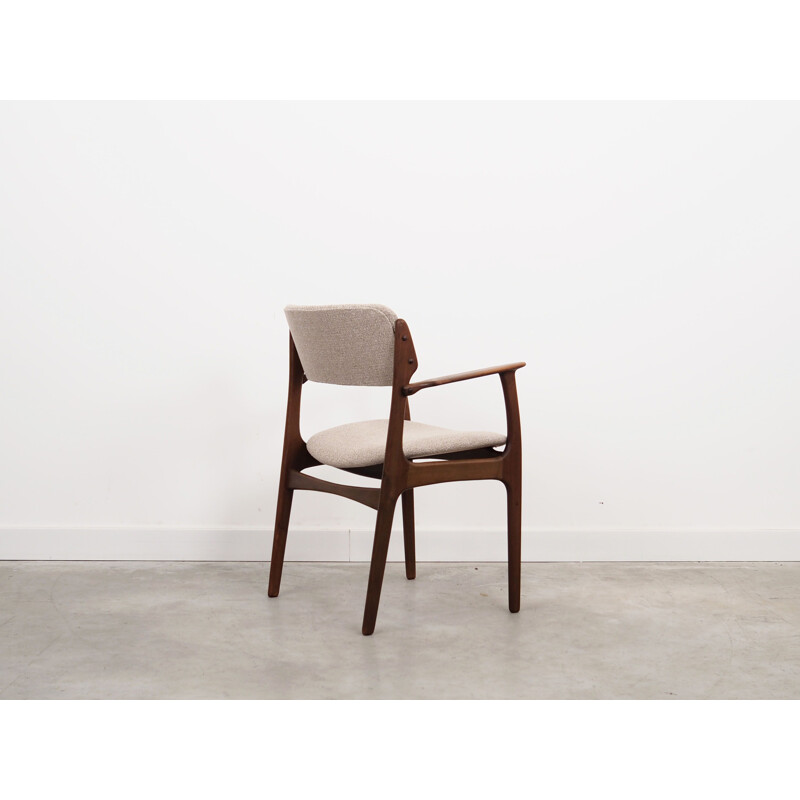 Walnut vintage chair by Erik Buch, 1960s