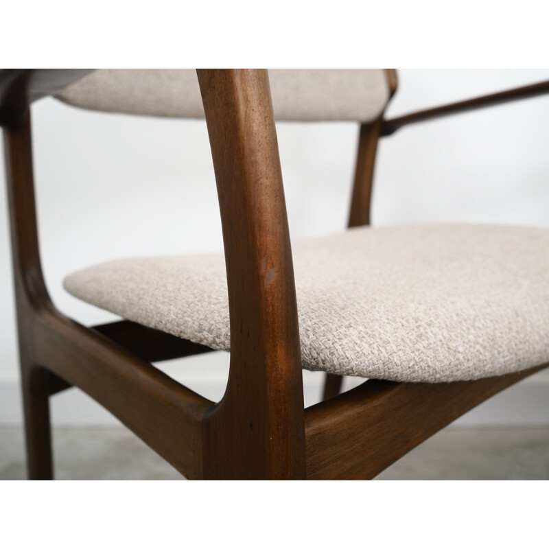 Walnut vintage chair by Erik Buch, 1960s