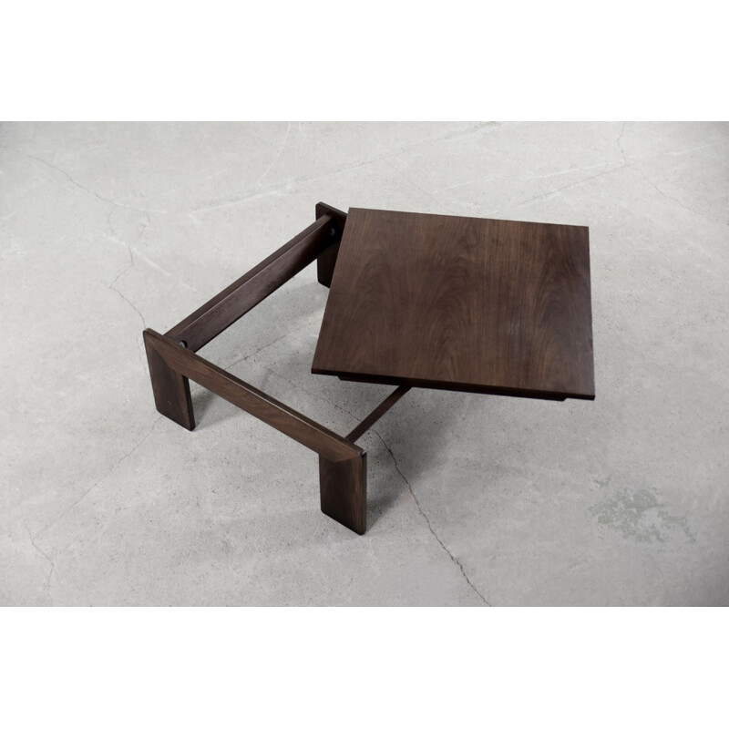 Vintage Bastiano teak coffee table by Tobia and Afra Scarpa for Gavina, 1960