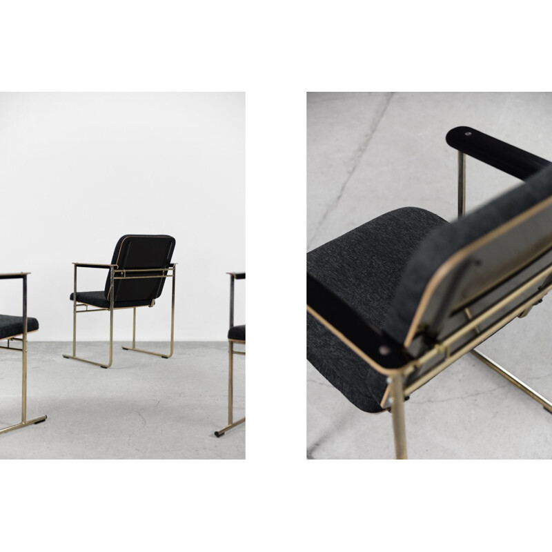 Ensemble de 4 fauteuils vintage Bauhaus Skaala par Yrjö Kukkapuro pour Avarte, 1980