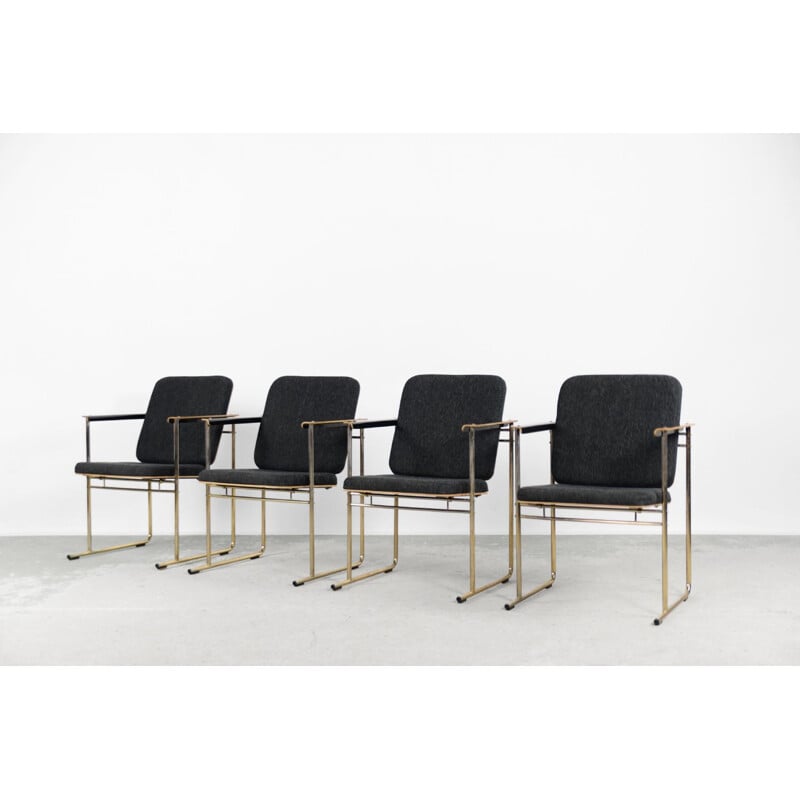 Set of 4 vintage Bauhaus Skaala armchairs by Yrjö Kukkapuro for Avarte, 1980s