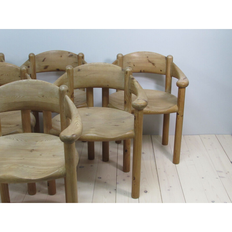 Set of 6 vintage chairs by Rainer Daumiller for Hirtshals Savværk, Denmark 1970s