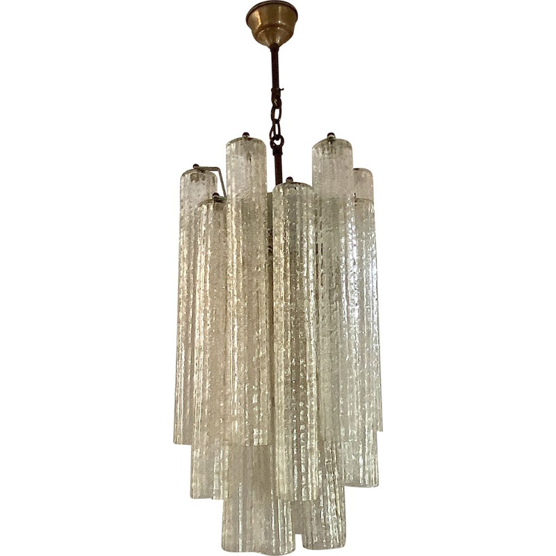 Vintage Murano glass chandelier by Paolo Venini, 1960