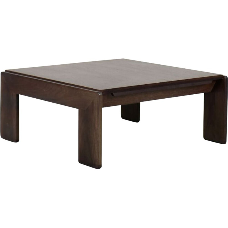 Mesa de centro vintage Bastiano de teca por Tobia y Afra Scarpa para Gavina, 1960