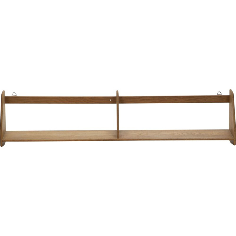 Vintage solid oak shelf by Hans Wegner for Ry Mobler, Denmark 1960