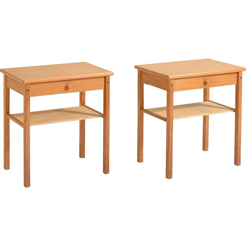 Paire de tables de chevet - scandinaves bois