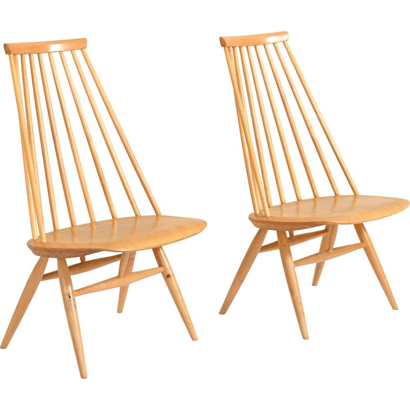 Paire de chaises scandinaves vintage " Mademoiselle " par Ilamari Tapiovaara, 1950-1960