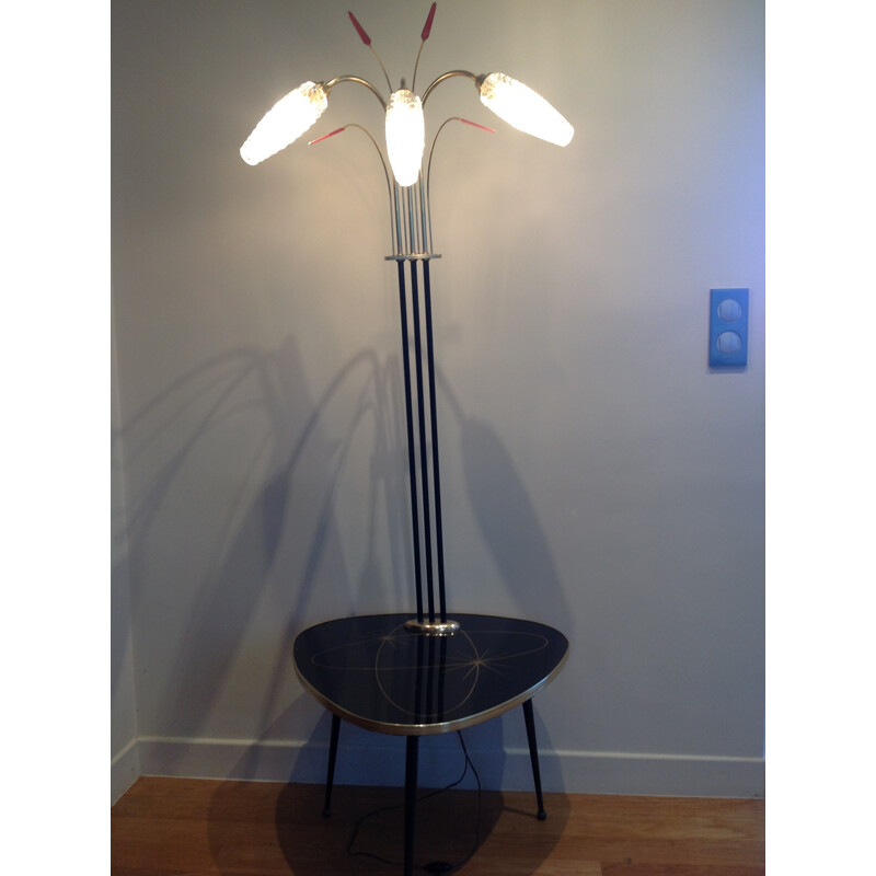 Floor lamp with pedestal - 1950s