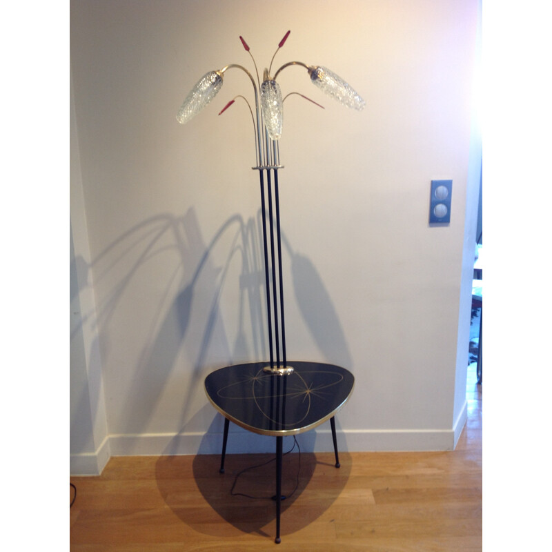 Floor lamp with pedestal - 1950s