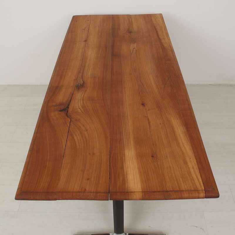 Vitra dining table with cherry wood tabletop - 1960s