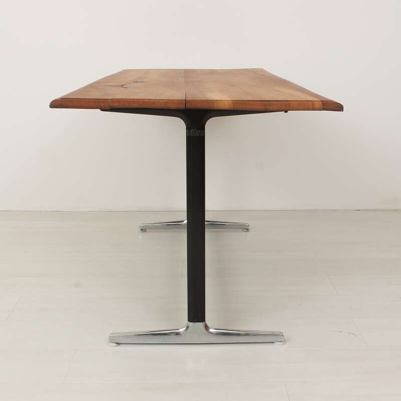 Table Vitra en métal et bois - 1960
