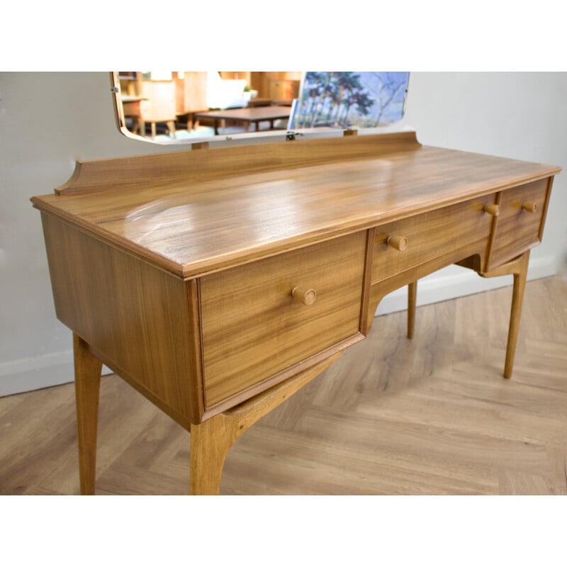 Walnut vintage dressing table by Alfred Cox for Heal's, 1950s