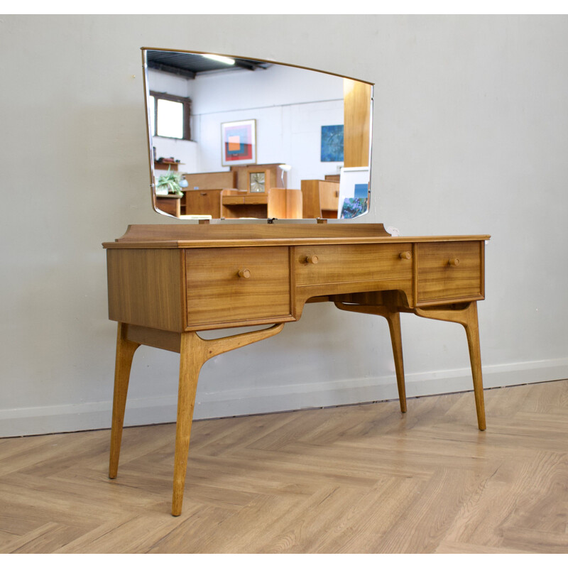 Walnut vintage dressing table by Alfred Cox for Heal's, 1950s