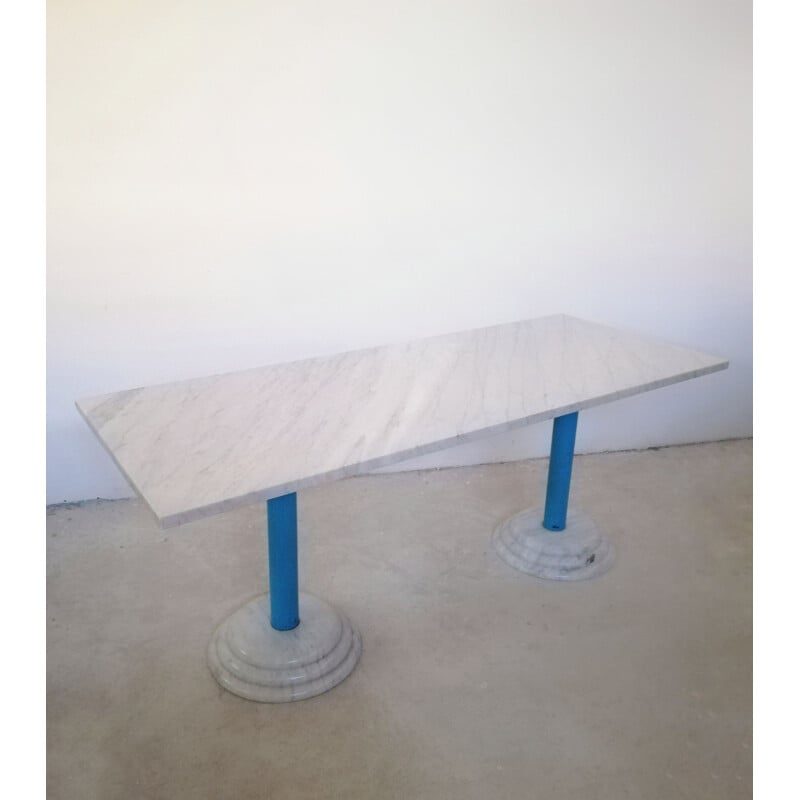 Tavolo vintage in marmo di Antonia Astori per Driade, 1980