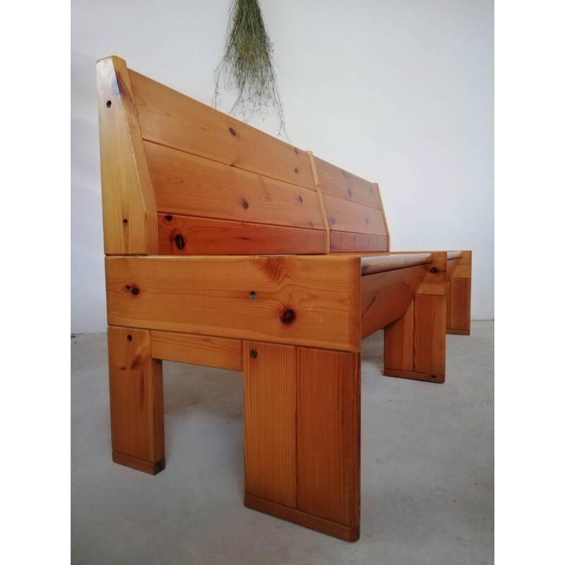 Vintage Oak and Pine Trunk for sale at Pamono