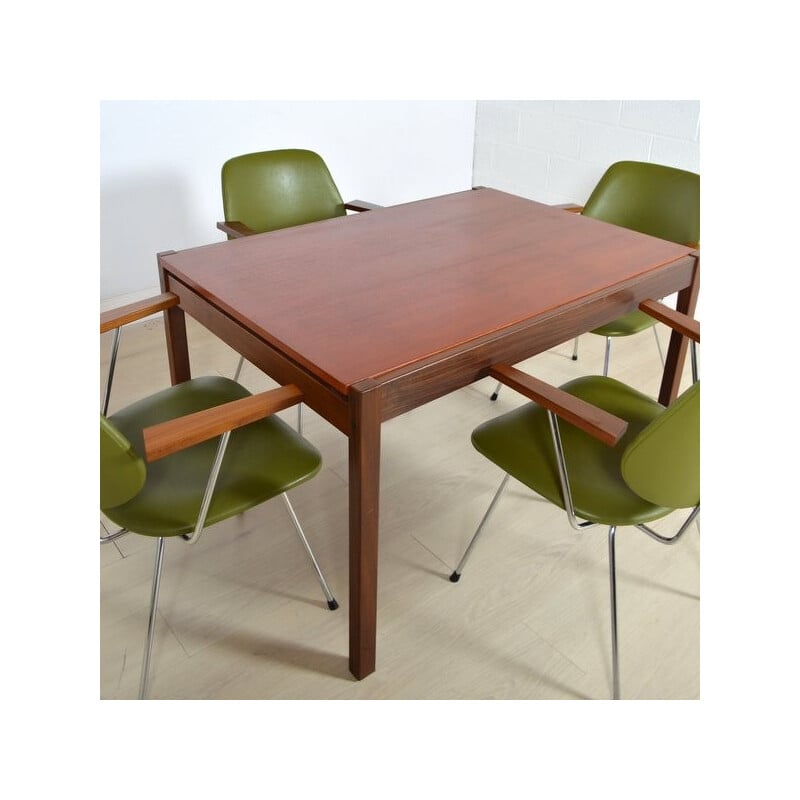 Mid century extendable Pastoe dining table, Cees BRAAKMAN - 1960s