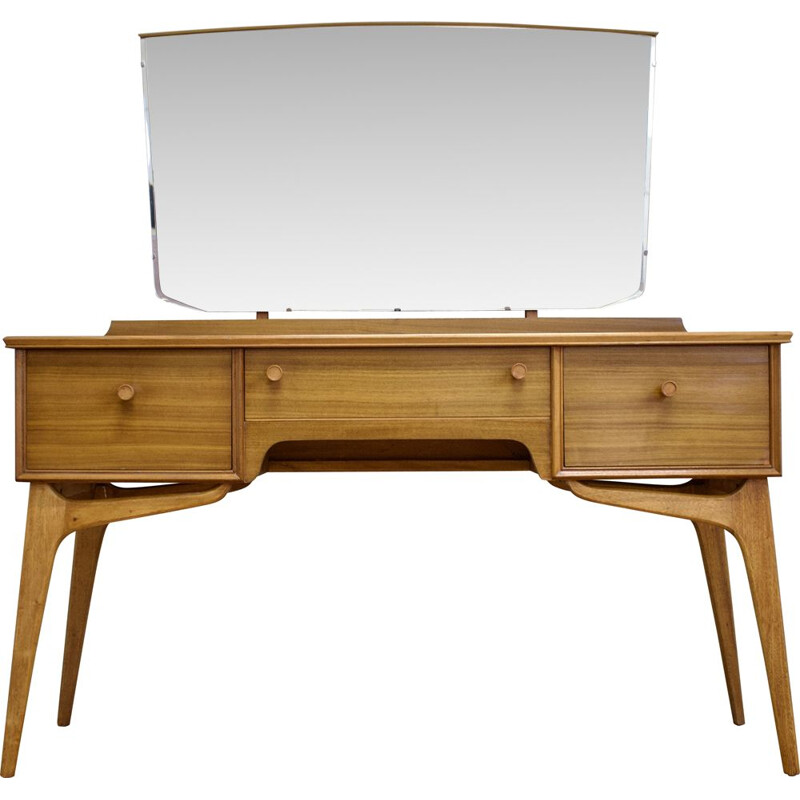 Walnut vintage dressing table by Alfred Cox for Heal's, 1950s