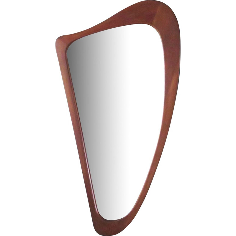 Danish triangular mirror - 1950s