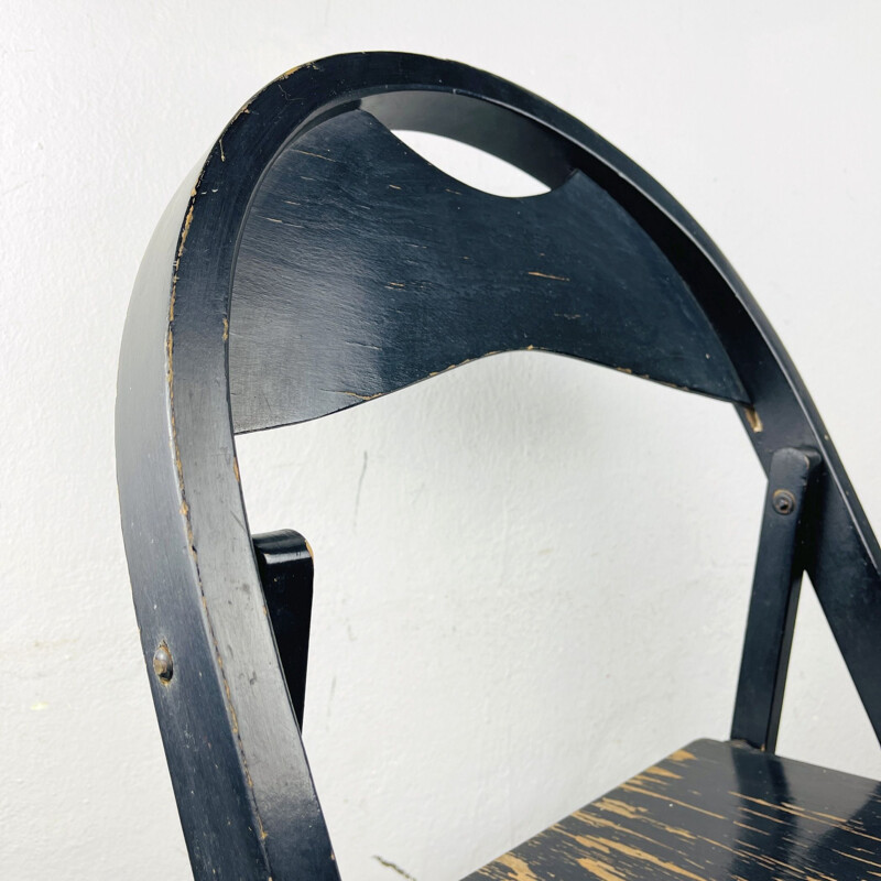 Vintage folding chair Tric by Achille and Pier Giacomo Castiglioni for Bbb Emmebonacina, Italy 1970s