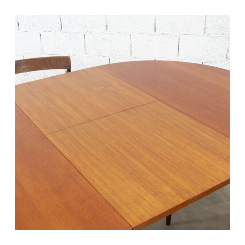 Roundette vintage dining set by Hans Olsen for Frem Rojle