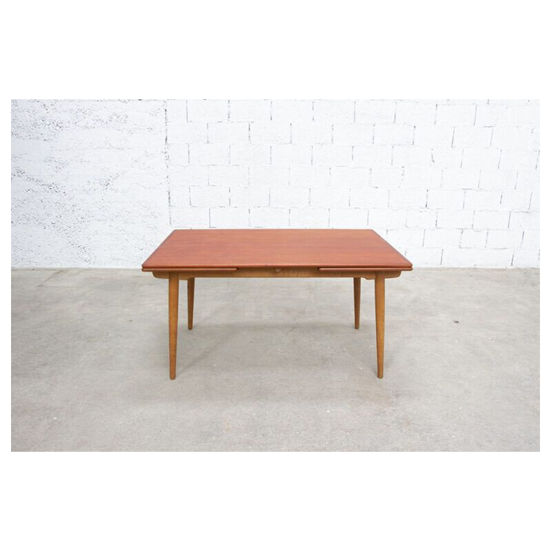 Vintage table At-312 by Hans Wegner for Andreas Tuck