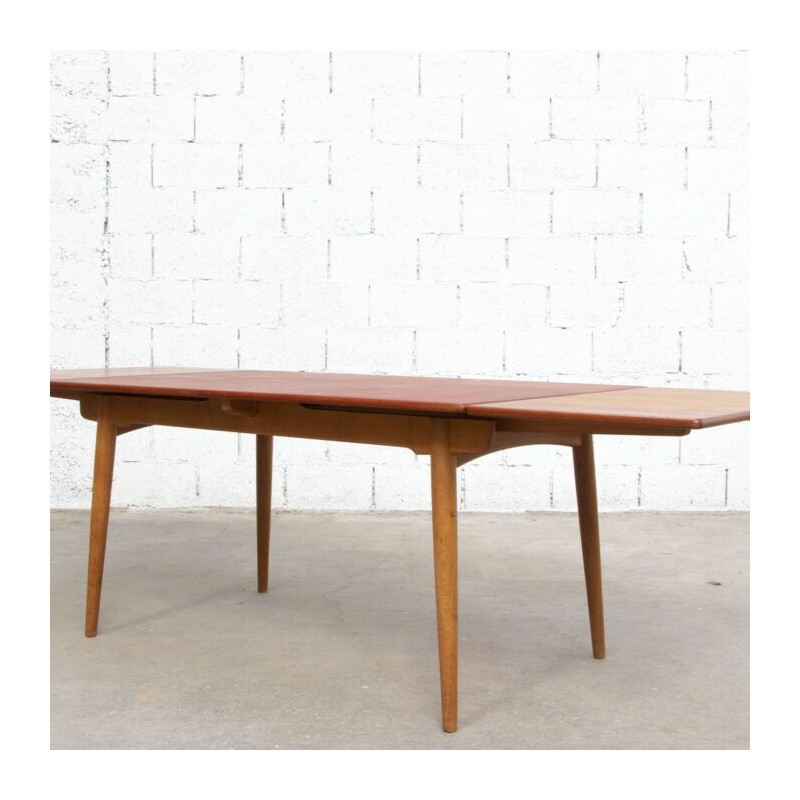 Tavolo vintage At-312 di Hans Wegner per Andreas Tuck