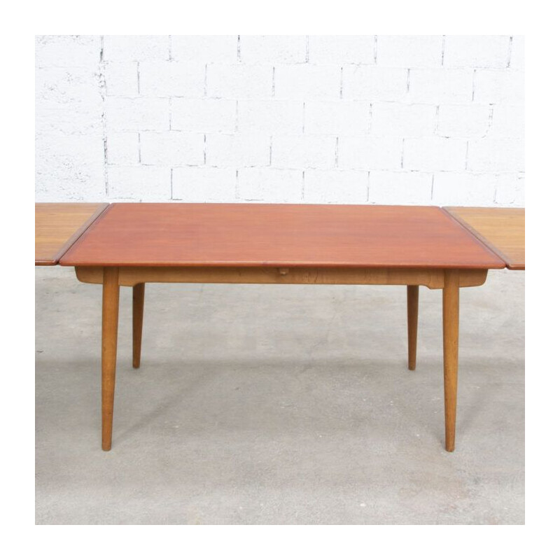Vintage table At-312 by Hans Wegner for Andreas Tuck