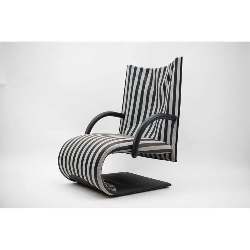 Vintage Franse Zen fauteuil van Claude Brisson voor Ligne Roset, 1980