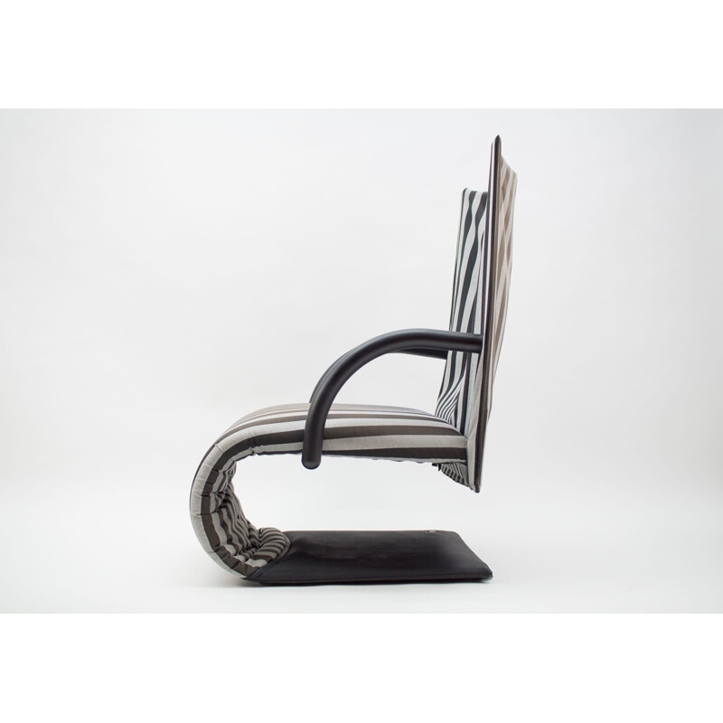 Vintage Franse Zen fauteuil van Claude Brisson voor Ligne Roset, 1980
