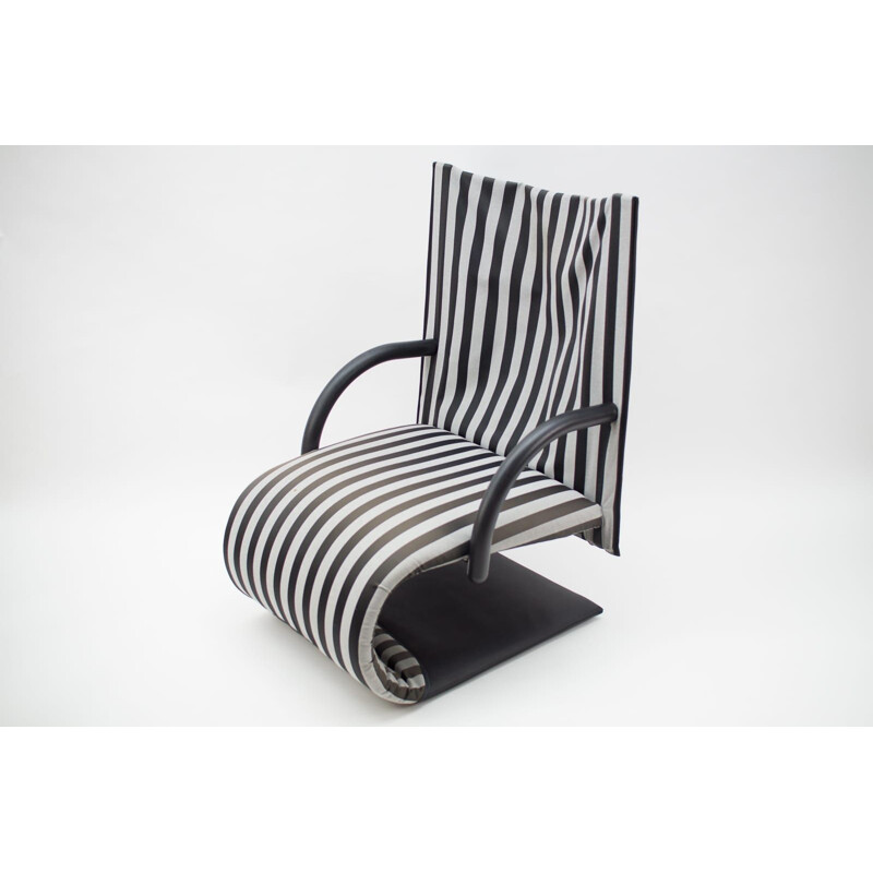 Vintage Franse Zen fauteuil van Claude Brisson voor Ligne Roset, 1980