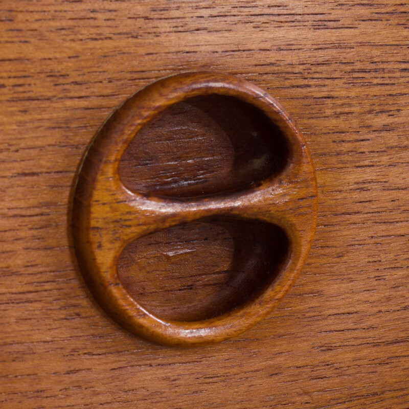 Scandinavian vintage modular teak shelving system, 1960s