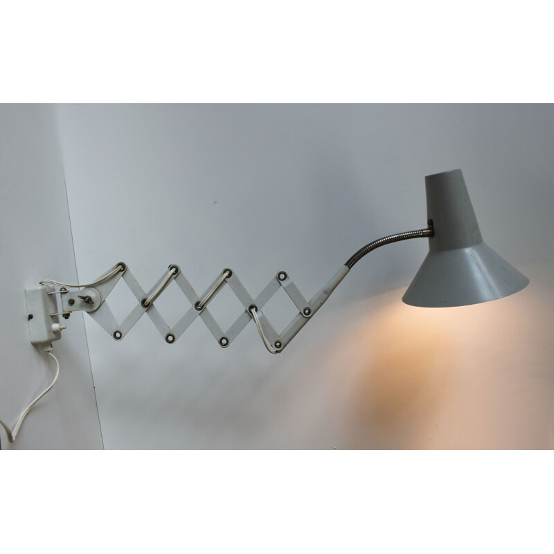 Industrielle Scherenlampe 1950