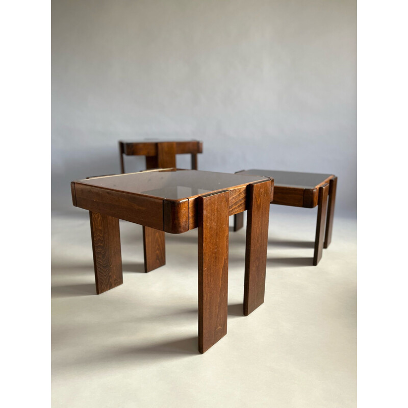 Vintage nesting tables by Gianfranco Frattini for Cassina, Italy 1960s