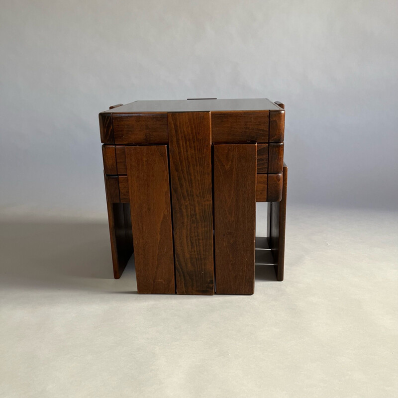 Vintage nesting tables by Gianfranco Frattini for Cassina, Italy 1960s