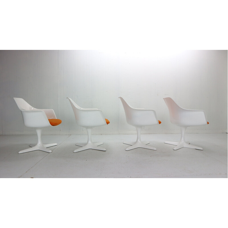 Set of 4 vintage armchairs model No. 116 by Maurice Burke for Arkana, UK 1960s