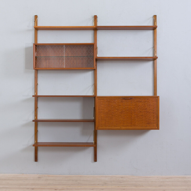 Vintage Royal Cado teak wall unit by Poul Cadovius, Denmark 1960s