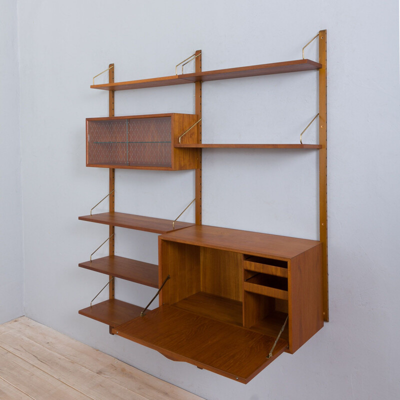 Vintage Royal Cado teak wall unit by Poul Cadovius, Denmark 1960s