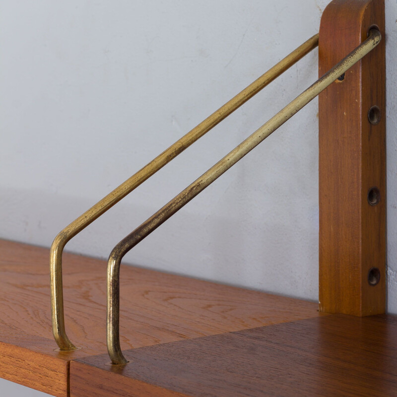 Vintage Royal Cado teak wall unit by Poul Cadovius, Denmark 1960s