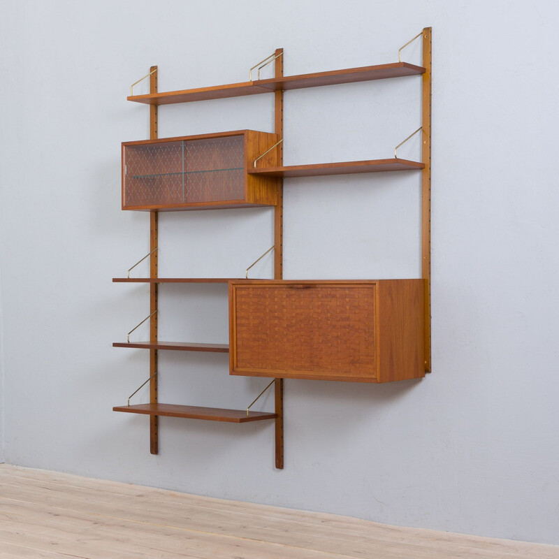 Vintage Royal Cado teak wall unit by Poul Cadovius, Denmark 1960s