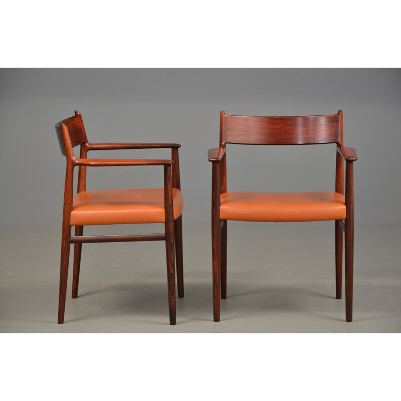 Pair of armchairs "418" in rosewood, Arne VODDER - 1960s