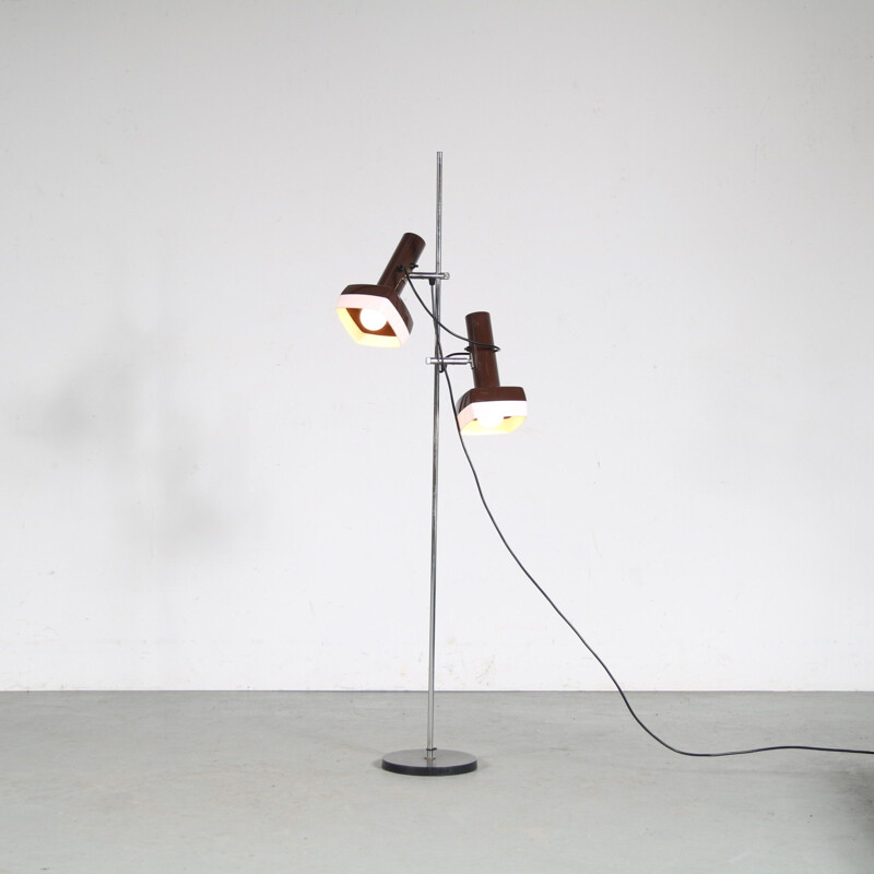 Vintage floor lamp by B ent Karbly for A. Schroder Kemi - Ask Belysninger, Denmark 1970s