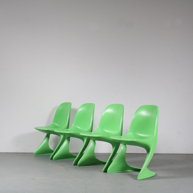 Casalino" vintage groene stoel door Alexander Begge voor Casala, Duitsland 2007