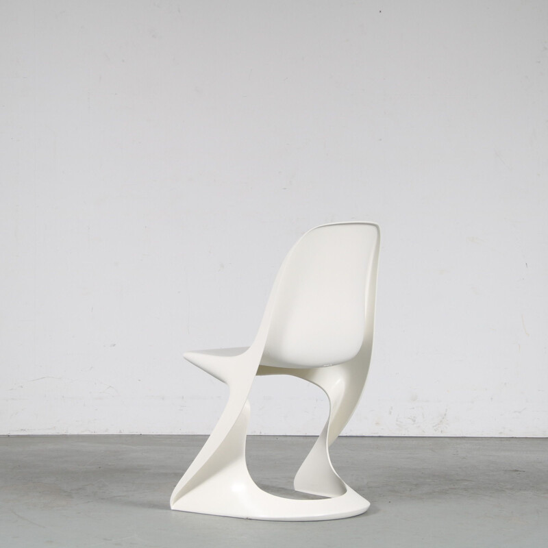 Casalino" cadeira branca vintage de Alexander Begge para Casala, Alemanha 2007