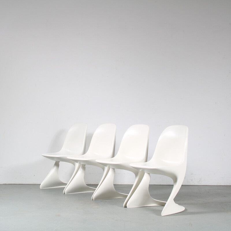 Casalino" cadeira branca vintage de Alexander Begge para Casala, Alemanha 2007