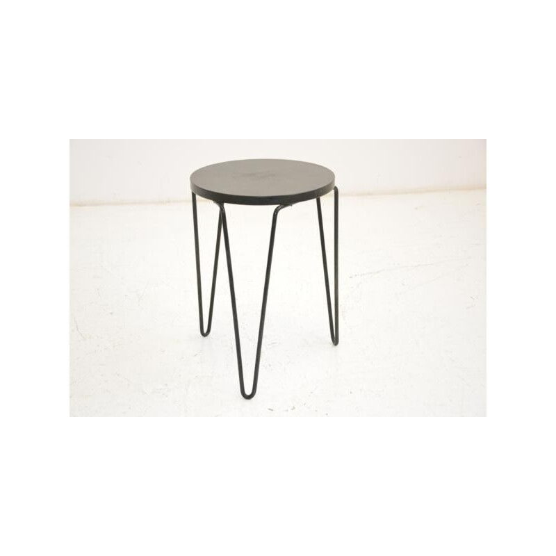 Knoll stool Model 75 wood and metal stool, Florence KNOLL - 1960s