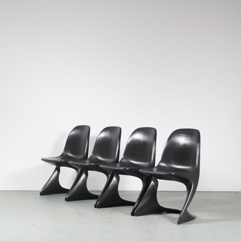 Chaise noire vintage "Casalino" par Alexander Begge pour Casala, Allemagne 2007