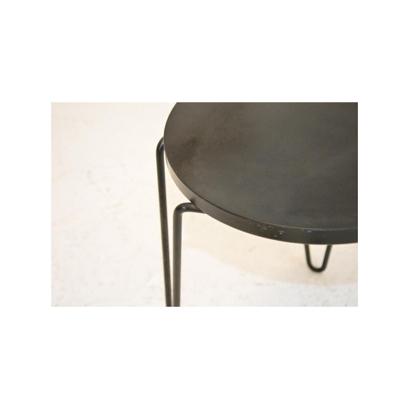 Knoll stool Model 75 wood and metal stool, Florence KNOLL - 1960s