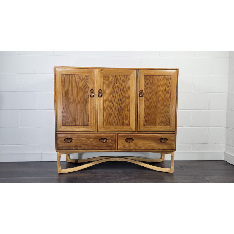 Vintage iepenhouten dressoir van Lucian Ercolani voor Ercol, 1960